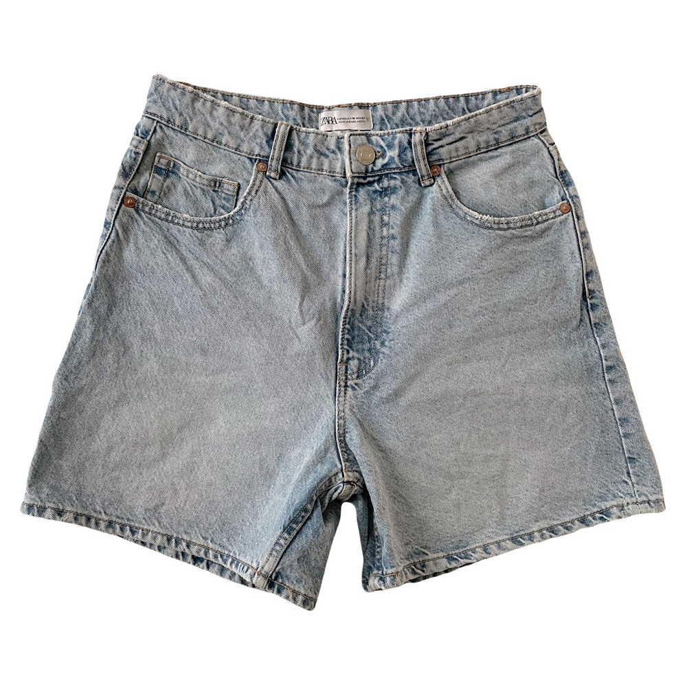 ZARA| High Waisted Denim Shorts